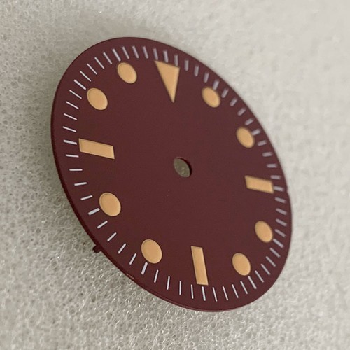 Wine Red Watch Dial No Luminous for NH35/ETA2836/Japan 8215/Pearl 2813 Movement - Picture 5 of 5