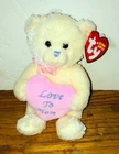 Ty Beanie Baby MY MOM The Mother's Day Bear 6.5 Inch Vintage Plush Doll NWT