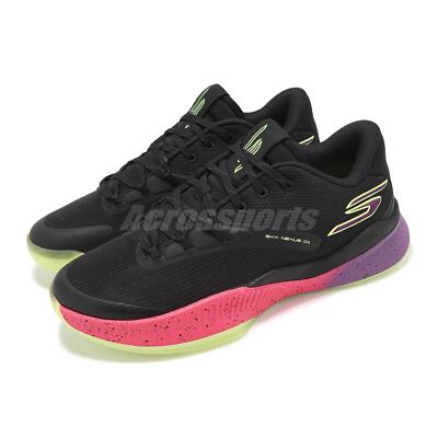 Skechers SKX Nexus Black Purple Pink Men Basketball Hoopers