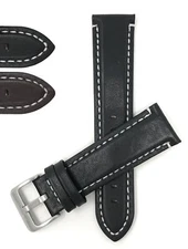 24mm Waterproof Leather Watch Band Strap for Luminox Spartan