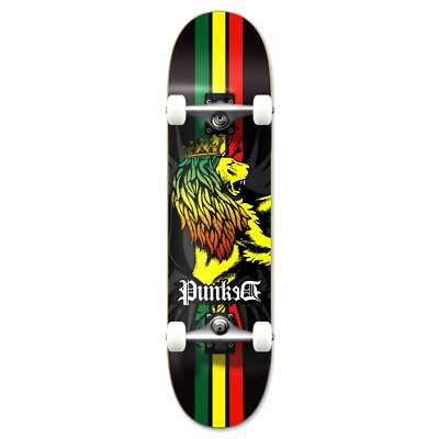 Yocaher Graphic Complete 7.75'' Skateboard - Rasta 