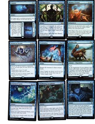 mtg mill 10 cards MILL!-100 Card Magic the Gathering Commander Deck-Bruvac-Jace-Rare-Mythic- MTG