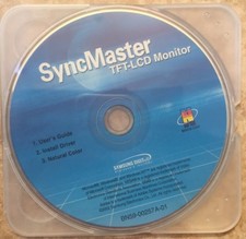 Samsung SyncMaster User's Guide /Install Driver For TFT-LCD Monitor Disc Only 