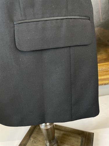 VTG Cricketeer 40L 36 x 32 2Pc Black 100% Wool 1 Button Tuxedo - Picture 13 of 15