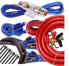 Complete 5 Channels 2500W 4 Gauge Amplifier Installation Wiring Kit Amp Install