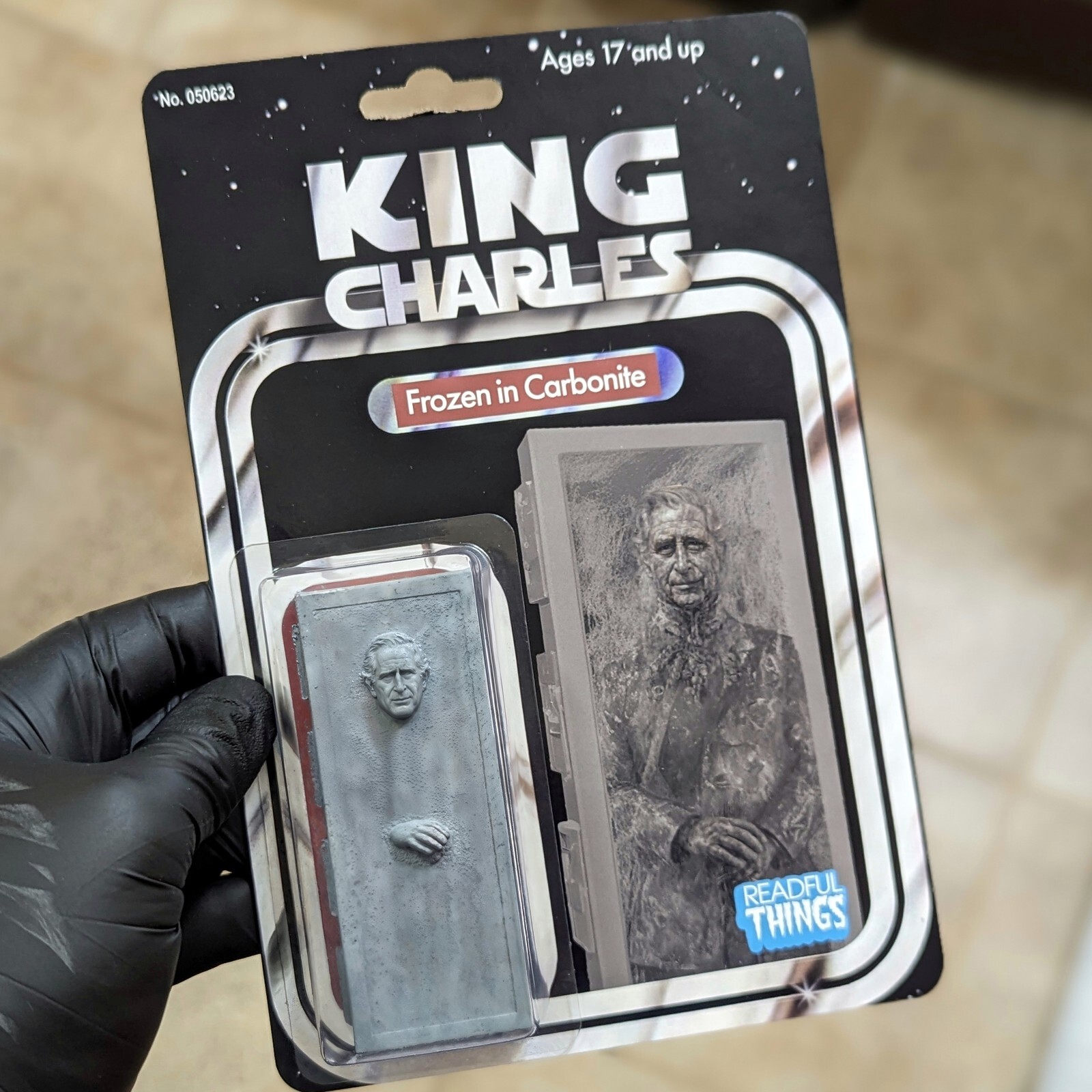 King Charles III Frozen in Carbonite Readful Things Action Figure