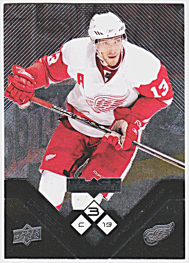 2008-09 BLACK DIAMOND 3-DIAMOND #139 PAVEL DATSYUK Detroit Red Wings Hockey Card