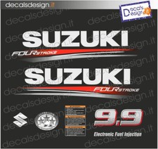 Adesivi motore marino fuoribordo Suzuki 9.9 cv four stroke 2018 barca stickers