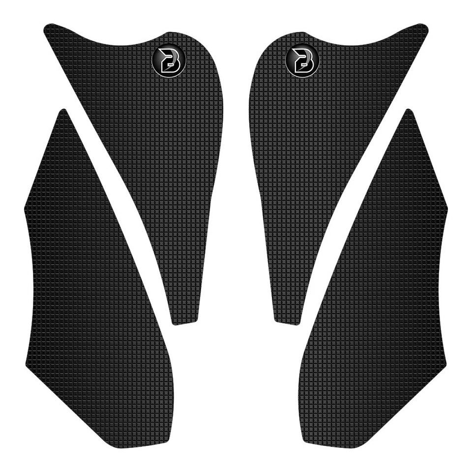 Empuñaduras de tanque de motocicleta Bloq Kawasaki Versys 1000 (2015-2018) agarre adhesivo - negro Foto 2 de 4