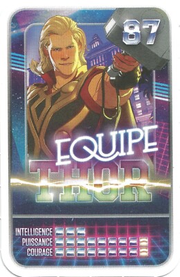 MARVEL SUPER HEROS LECLERC KARTE 2021 ENTHÜLLT DEINE MACHT TEAM THOR NR. 87
