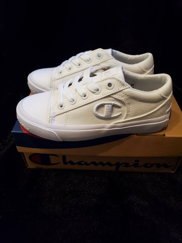 Champion ™ flecos lo Lona Zapatillas De Bebé Blanco Preescolar CP100551T  Talla 1 | eBay