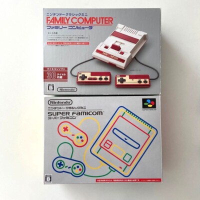 Nintendo Classic Mini Family Computer Super Famicom Game Console set