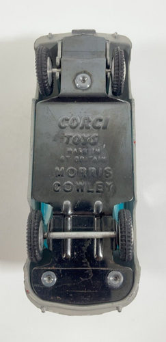 Corgi Toys No 202 Morris Cowley Saloon Grey With Spun Hubs In Original Box - Picture 12 of 18