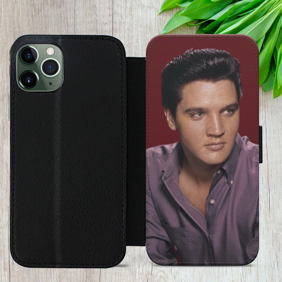 ELVIS PRESLEY FLIP CASE FOR IPHONE SAMSUNG GOOGLE RETRO GIFT WALLET PHONE COVER - Image 3 of 4