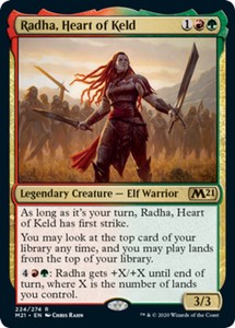 Radha, Heart of Keld - Foil x1 - Magic Core Set 2021 - NM-Mint, English - Magic