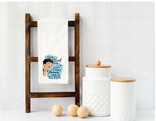 Funny Retro Sassy Kitchen Towel snack bitch