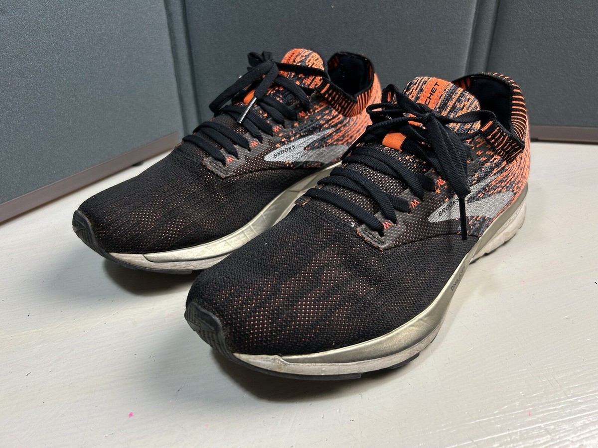 Brooks Running Shoes Men Size 10 Black Orange Ricochet  display picture 3