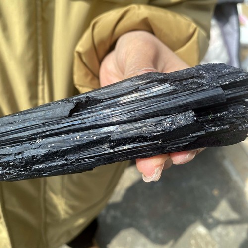 440g Tormalina Nera Naturale Brasile Esemplare Grezzo Cristallo Minerale Guarigione - Foto 8 di 12