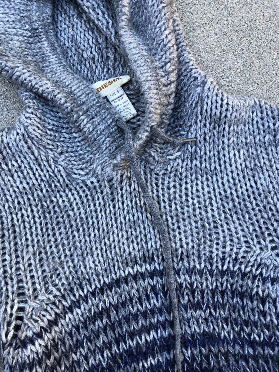 c*o様 DIESEL Sweater Blue Men's Jumper in indigo cotton | Blue | Diesel