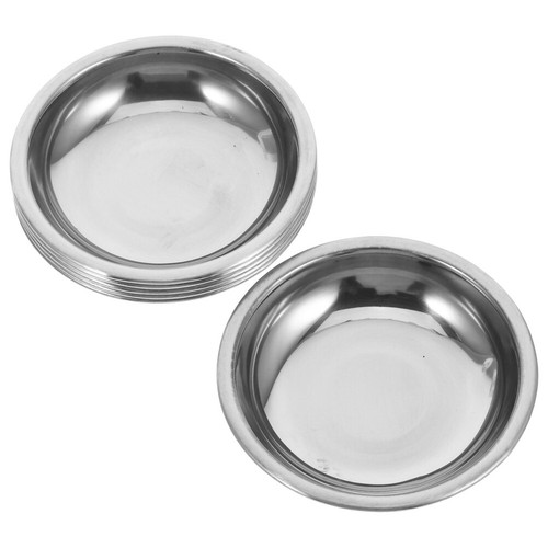6pcs Stainless Steel Sauce Dishes Mini Saucers Bowl Round Seasoning Dishes - Picture 5 of 12