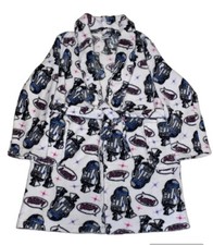 Star Wars Bathrobe Robe Size 10 R2-DR Galaxy Pajama Plush White Y2K
