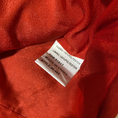 Solitaire Women’s Red Moto Jacket Soft Faux Suede Size Small NWT - Picture 9 of 11
