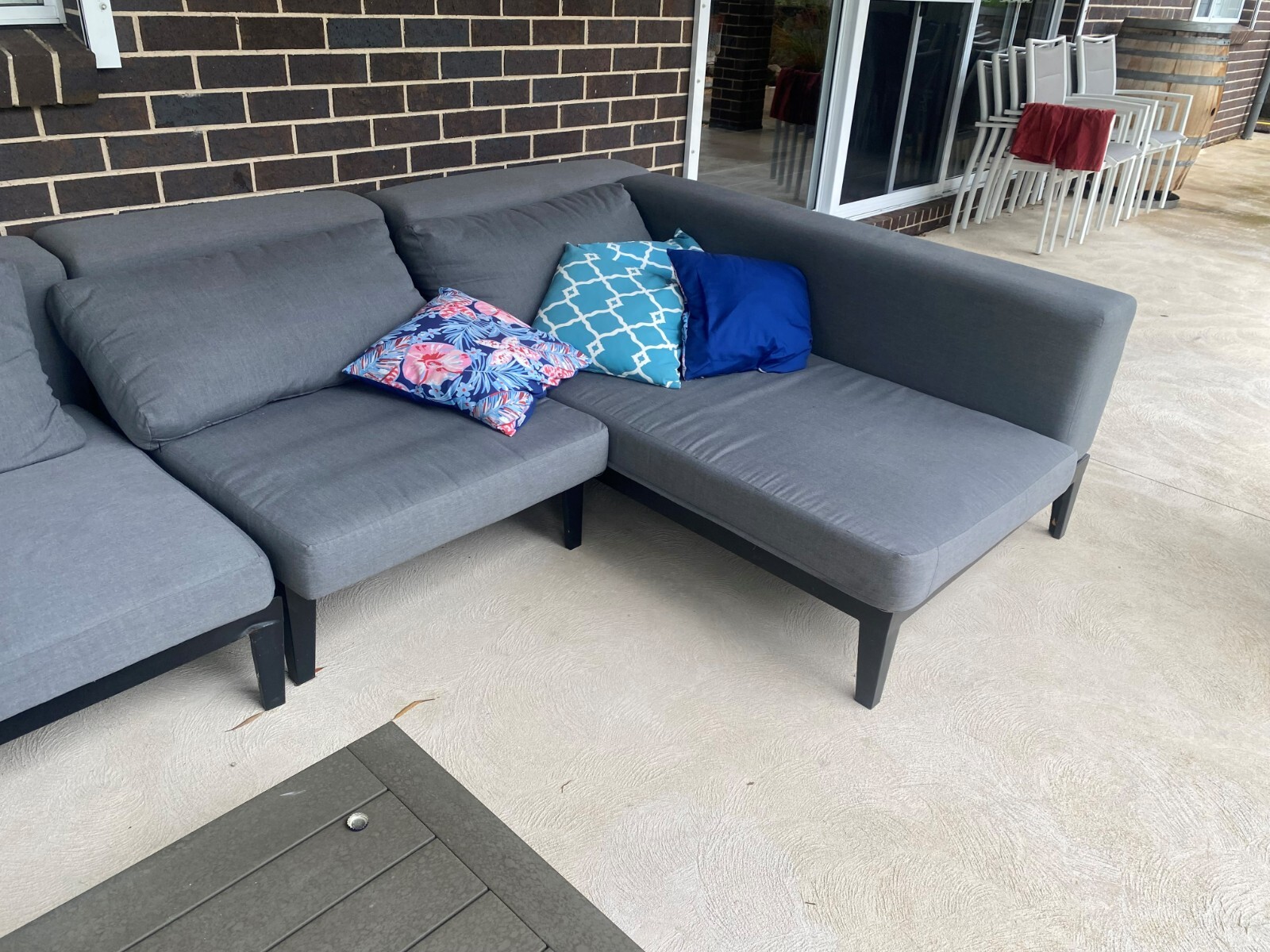 outdoor lounge setting 5 Piece eBay