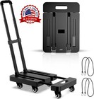 Carro de mano de empuje plegable, capacidad de 500 lb, Nuevo