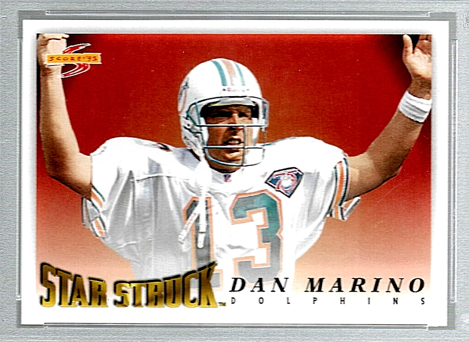 Tarjeta de fútbol americano 1995 con puntuación #214 Hof Dan Marino clasificación PSA 10 NFL MIAMI DOLPHINS Foto 3 de 4