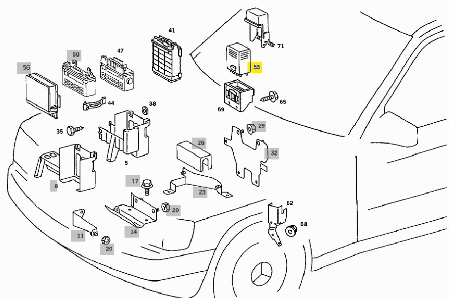 A0055455932 MERCEDES W124 W201 ASD Control Unit Genuine for sale 