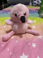Vintage Pink Baby Flamingo 6 Plush Animal