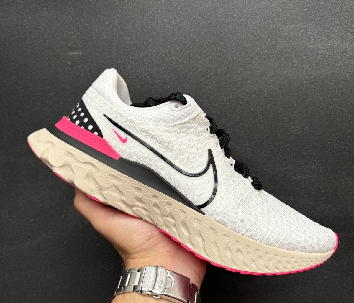 NIKE REACT INFINITY RUN FK3 ランニングシューズ Nike React Infinity Run 3 FK White/Black Mens Size US 8-13