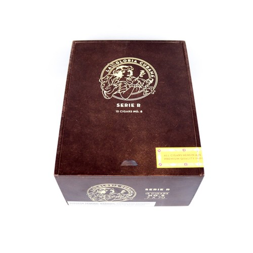 Lot of 5 La Gloria Cubana No. 8 Serie R Empty Wood Cigar Box 7.5" x 6" x 3.5" - Picture 4 of 12