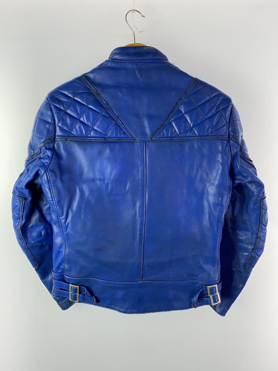 Lewis Leathers Single Rider Jacket Leather Blue SUPER MONZA