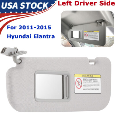 #ad Left Driver Side Gray Sun Visor with Makeup Mirror for Hyundai Elantra 2011 2015 $24.00