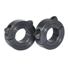 x2 2C-050 1/2" BORE x 1.06 OD 2 PIECE ALLOY STEEL BLACK OXIDE COLLAR SHAFT CLAMP