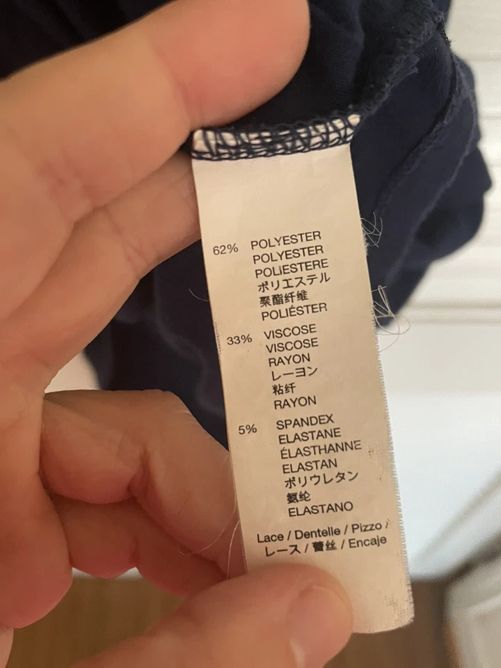 Camiseta sin mangas Gap Body azul marino algodón suave fluida espalda deportiva talla L Foto 4 de 4