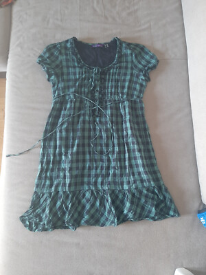 Kleid grün-kariert AJC Arizona 36