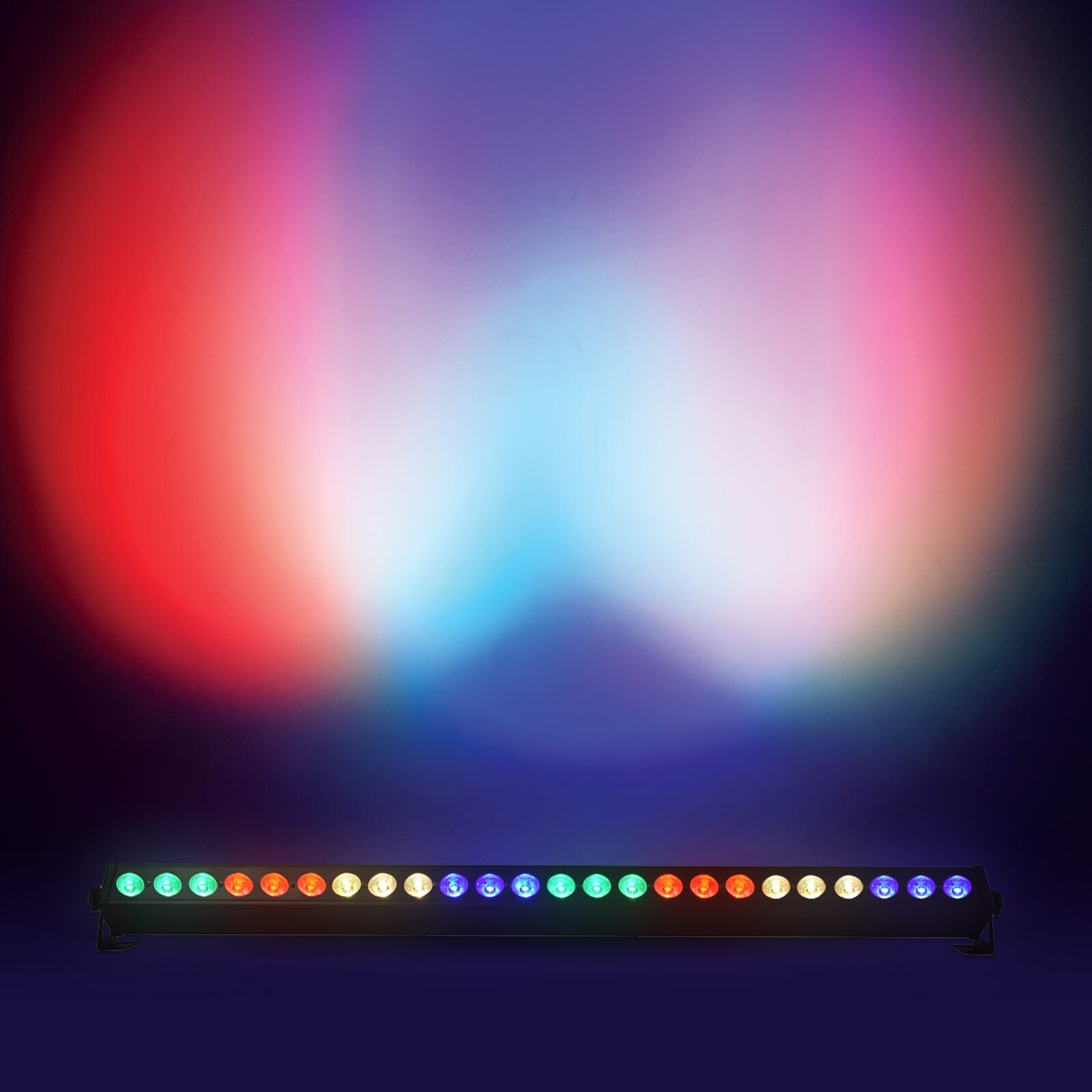 C-Bar 24 LED RGB DMX Light Bar - colour wash, disco lighting, sensory, party, li