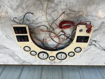 91 Chris Craft Crowne 252 Boot Anzeige Armaturenbrett Instrument Panel Messgerät