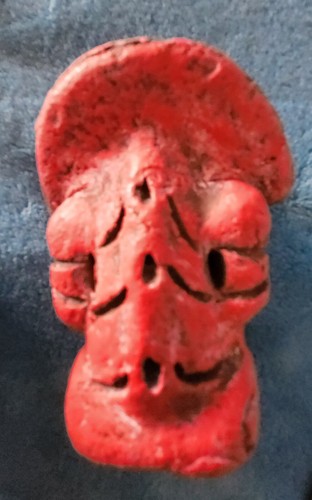 Seltene Taino Indianer Kunst Gott der Sonne Ton Skulptur Guillen Arte Etnico Caribeno - Bild 10 von 11