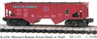 K-LINE 1993HB WESTERN PACIFIC  S-2 ENGINE, CABOOSE & 10 MIXED FREIGHT CARS NEW — photo 8