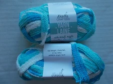 Needle Crafters Wide Mesh Ruffle yarn, On A Cloud, lot of 2 (15 yds,1.75 oz ea)