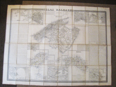 Balearic Islands Mallorca, Menorca, Ibiza. Francisco Coello.grabado