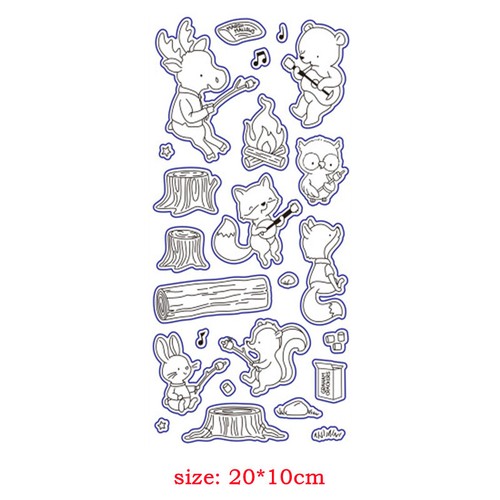 Mermaid Animal Words Metal Cutting Dies Clear Stamps Album Card Diy Scrapbooking - Picture 13 of 28