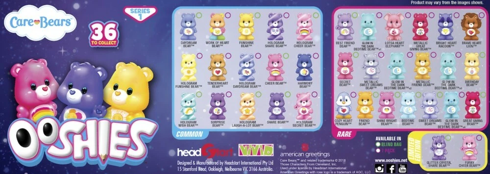 Ooshies care store bears