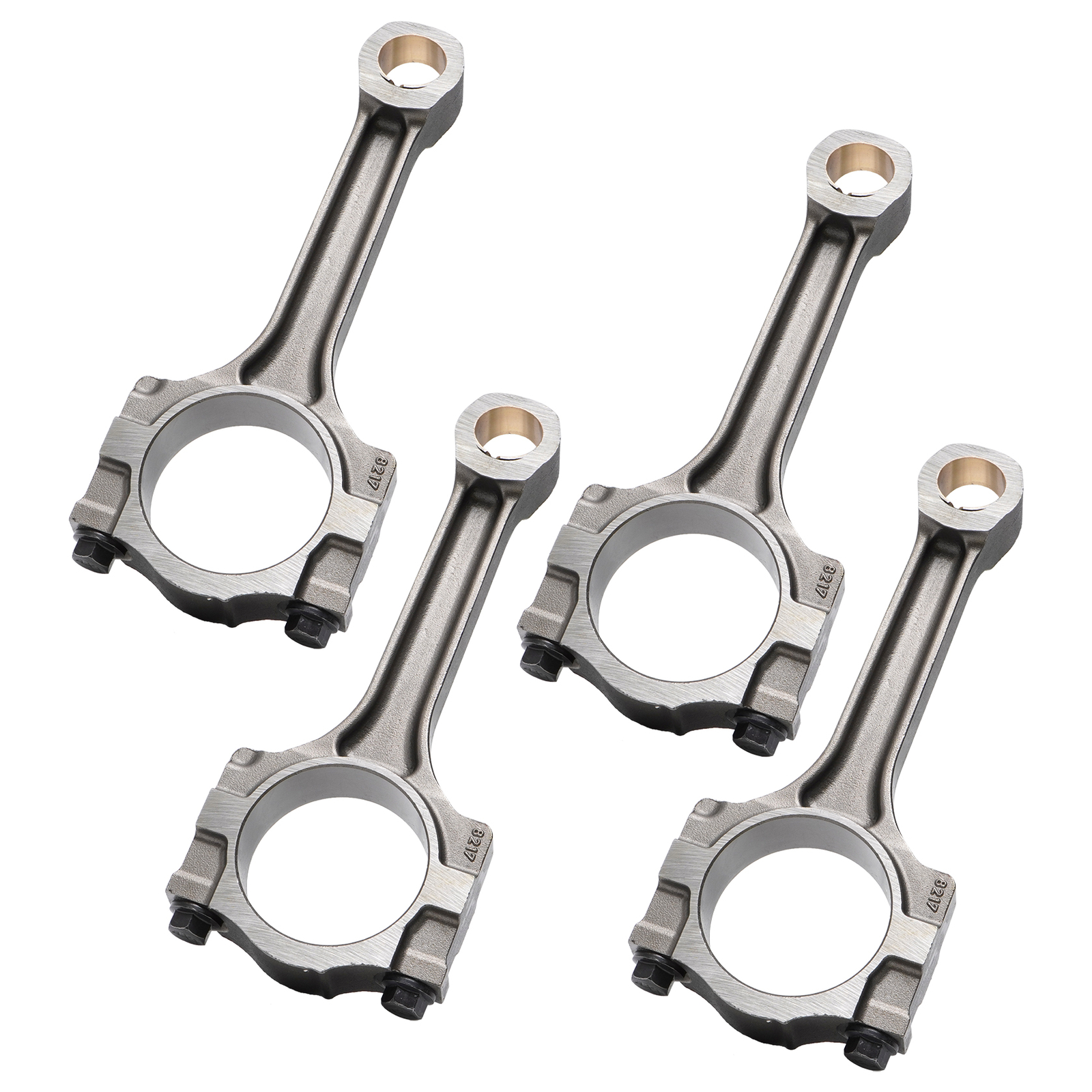 4 Con Rod+Engine Pistons & Rings Kit For 2.4L Buick Chevrolet GMC ...