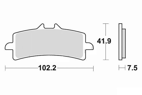 Plaquettes de frein Aprilia RSV4 1000 métal fritté pour un freinage haute performance