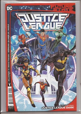 FUTURE STATE: JUSTICE LEAGUE #1   SIGNED   NUMBERED   W/COA   JOSHUA  WILLIAMSON