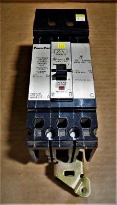Square D FGA FGA34020 3 Pole 20 Amp 480V PowerPact I-Line Circuit Breaker
